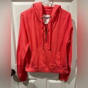 Aeropostale Half Zip Pink Hoodie Size XL